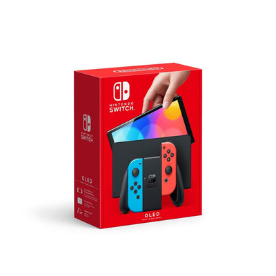 Nintendo Switch OLED Console Blue and Red Joy-Con