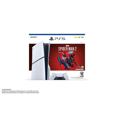 Sony PlayStation 5 Slim Console Disc Edition - Marvel's Spider-Man 2 Bundle